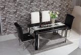 Hot Popular Home Furniture Dining Table Set Glass Modern