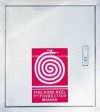 Metal Fire Hose Reel Cabinet/Steel Fire Cabinet with White Color Ral9001