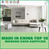 White Color Modern L Shape Leather Soft Sofa Bed