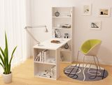 Office Furniture Wood Laptop Table with Book Shelf
