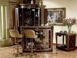0026 Conicalness Legs Classical Royal Brown Color Bar Table
