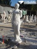 White Marble Figure Statue / Marble Figure Carving for Garden Ornament
