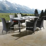 Glassic Design outdoor PE-Rattan Furniture Garden Dining Set Restaurant Set with Chair and Table (YT100) 4-10person Using