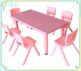Made in China Best Price Rectangle Plastic Kindergarten Table and Chairs