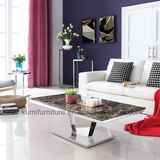 New Design Modern Metal Base Marble Coffee Table