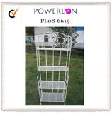 Plano 4-Tier Heavy-Duty Wrought Iron Shelves, White