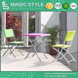 Outdoor Wicker Folded Chair Colorful Rattan Chair Patio Dining Chair Garden Folding Chair (Magic Style)