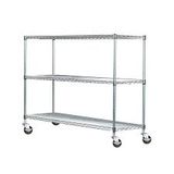 3 Layer Metal Mobile Wire Shelving