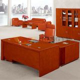 Red Panel Painting Office Executive L Shaped Desk (HY-NNH-K54-18)