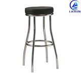 Sale Without Backrest Bar Furniture Durable Fabric Steel Bar Chair (LT-BC015)