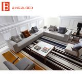 Corner Linen Upholstery L Shape Chaise Lounge Couch Living Room Sofa Set Furniture