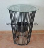 Round Table Hollow out Wrought Iron Table Circular Household Hotel Decoration Nordic Table (M-X3848)