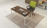 Wooden Home Furniture Computer Desk with Powder Iron Coated Frame