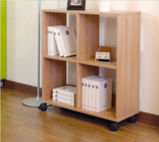 Small Particle Board Wood Bookcase