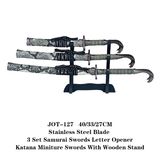 Letter Opener Japanese Samurai Katana Swords Snake Handle Crafts Jot-127