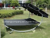 Sunshade Steel Frame Double Hammock Chair with Universal Wheel