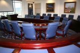 Large Antique Blue One Stop Court Luxury Conference Furniture