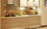 Wood Color Melamine Carcass MFC Door Kitchen Cabinet (zg-007)