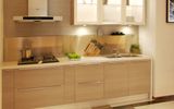Wood Color Melamine Carcass MFC Door Kitchen Cabinet (zg-007)