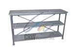 Metal Frame Pine Console Table