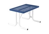 40-Inch Square Expanded Metal Canteen Table