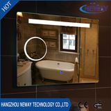 New Sliver Makeup LED Bathroom Smart Mirror, Illuminated Beveled Wall Mirror, Dressing Glass Light Mirror