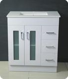 Classic MDF Bathroom Cabinet with Thin Profile Basin