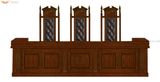 High Quality Court Judge Desk Table for Court
