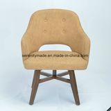 Antique Wholesale Apricort Tufted Single Home/Living Room Sofa Chairs