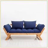 Modern Simple Nordic Japanese-Style Solid Wood Foldable Sofa