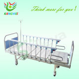 Medical Bed Plastic Spray Steel Hospital Bed with One Crank
