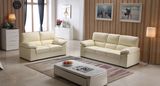 Bonded Leather Living Room 3 Seat Sofa, Black or Beige (HCH229)