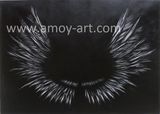 Abstract White Wings Oil Painting for Home Decoration