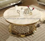Modern Model White Marble Good Price Round Coffee Table