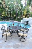 Outdoor Cast Aluminum Furniture Garden Set BBQ Table Set