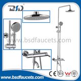 Luxury Brass Wall Mounted Chrome Bathroom Shower Rain Set 8