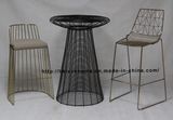 Morden Leisure Steel Restaurant Dining Furniture Wire Bar Table