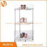 Home Basics Grey 3-Tier Wire Corner Shelf