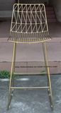 Replica Metal Dining Restaurant Leisure Garden Side Wire Bar Chairs