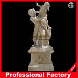 Yellow Marble Statue for Garden or Hotel