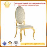 Oval Back PU Leather Stainless Steel Hotel Dining Chair Cy306