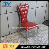 Chair Furniture Metal Banquet Chair Red Modern Dining Chair