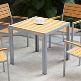 Patio Garden Outdoor Hotel Office Home Polywood Table and Arm Chair (J817)