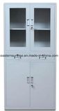 Office Use 2 Drawer Half Glass Metal Steel Iron Filing Cupboard/Cabinet
