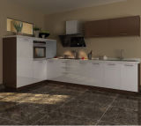Modern Style MDF/Particle Board White Kitchen Cabinets