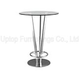 Modern Night Club Glass Top Pied De Table Bistro (SP-BT642)