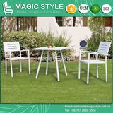 Aluminum Dining Set High Quality Dining Chair Stackable Chair Outdoor Coffee Table (Magic Style)