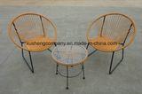 Outdoor Metal Dining Garden Rattan Armchair Tropicalia Restaurant Chairs and Table