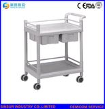 High Quality Hospital Furniture Cost ABS Emergency Medical Treatment Cart/Trolley