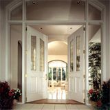 Living Room Main Entrance Wooden Door, Glass Wood Door